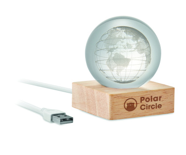 Логотрейд pекламные продукты картинка: LED globe glass ball